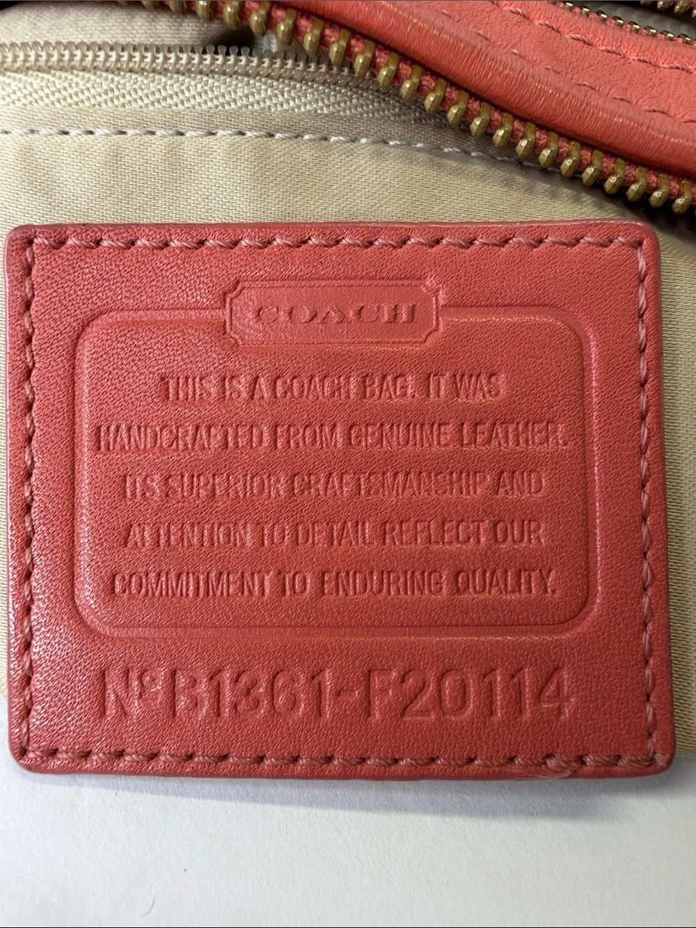 Coach soft pebble